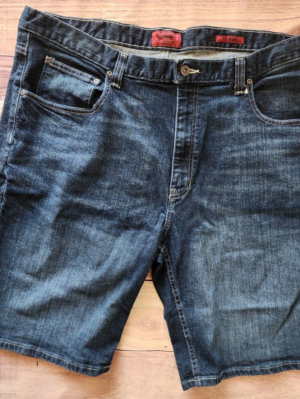 Young Men's Denim Shorts Size 44 Plus Size